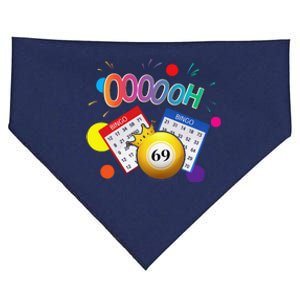 Drag Queen Bingo Funny Oooooh 69 Bingo Fan Lgbt Bingo Ball USA-Made Doggie Bandana