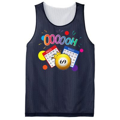 Drag Queen Bingo Funny Oooooh 69 Bingo Fan Lgbt Bingo Ball Mesh Reversible Basketball Jersey Tank