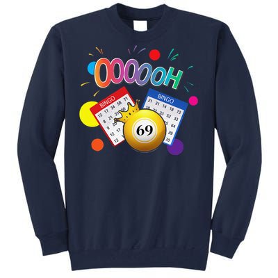 Drag Queen Bingo Funny Oooooh 69 Bingo Fan Lgbt Bingo Ball Tall Sweatshirt