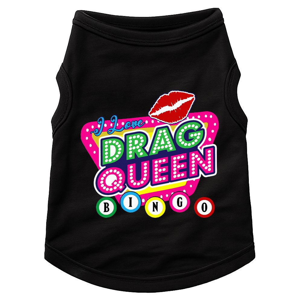 Drag Queen Bingo Funny I Love Drag Queen Bingo Fan Lgbt Doggie Tank
