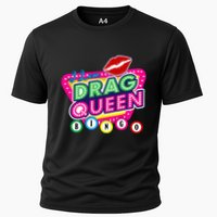 Drag Queen Bingo Funny I Love Drag Queen Bingo Fan Lgbt Cooling Performance Crew T-Shirt