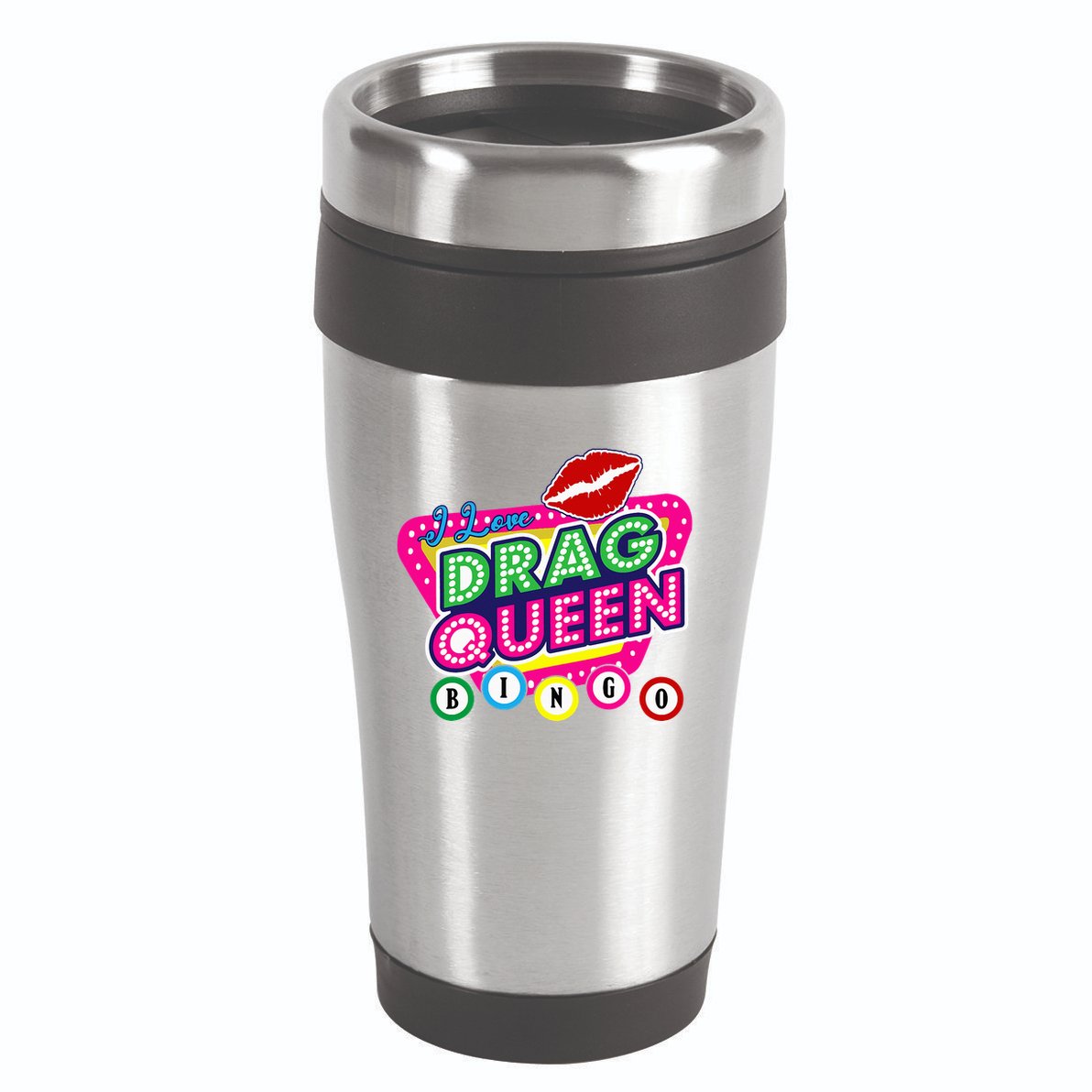 Drag Queen Bingo Funny I Love Drag Queen Bingo Fan Lgbt 16oz Travel Tumbler