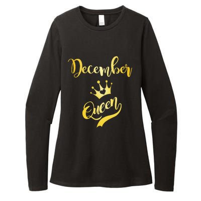 December Queen Birthday Birth Month Beautiful Queen Womens CVC Long Sleeve Shirt