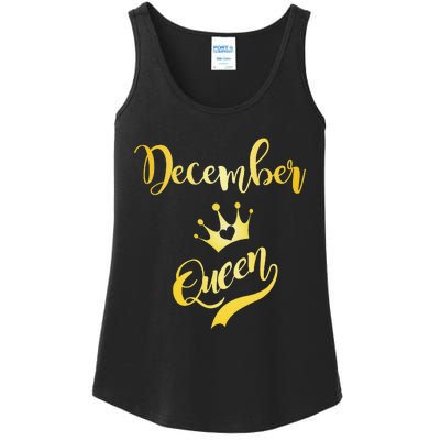 December Queen Birthday Birth Month Beautiful Queen Ladies Essential Tank