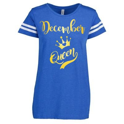 December Queen Birthday Birth Month Beautiful Queen Enza Ladies Jersey Football T-Shirt