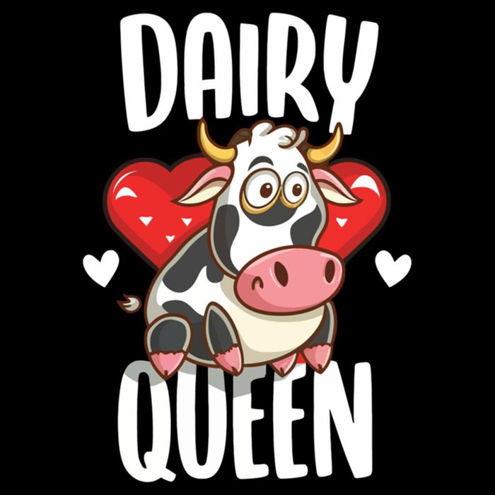 Dairy Queen Cow Farmer Gift Doggie Tank