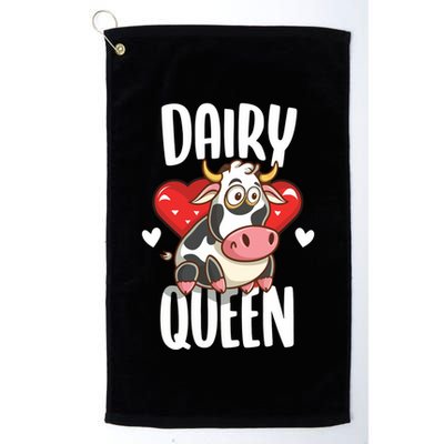 Dairy Queen Cow Farmer Gift Golf Towel