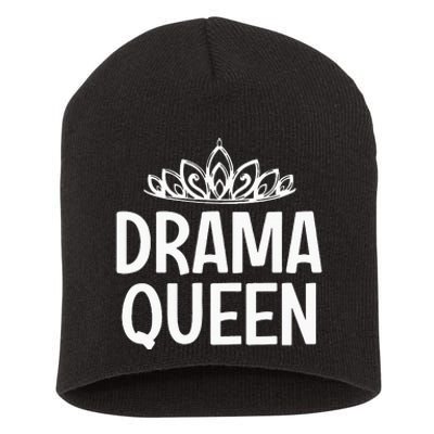 Drama Queen Crown Funny Jokes Sarcastic Sayings Short Acrylic Beanie