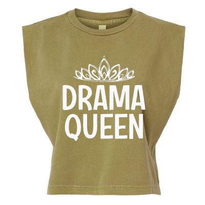 Drama Queen Crown Funny Jokes Sarcastic Sayings Garment-Dyed Women's Muscle Tee