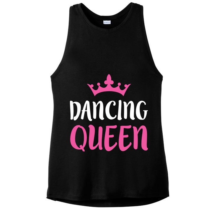 Dancing Queen Dance Lover Gift Ladies PosiCharge Tri-Blend Wicking Tank