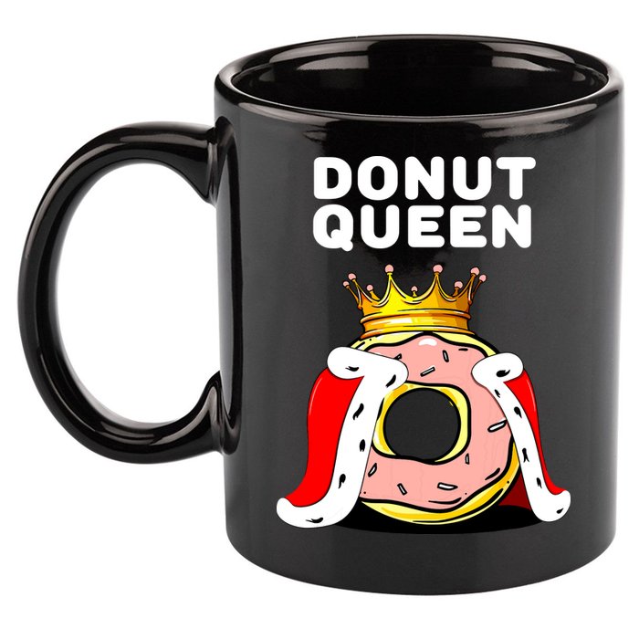 Donut Queen Doughnuts Funny Donut Lover Cute Donut 11oz C Handle Ceramic Mug
