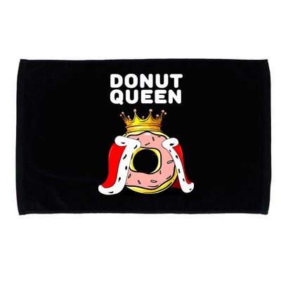 Donut Queen Doughnuts Funny Donut Lover Cute Donut Microfiber Hand Towel
