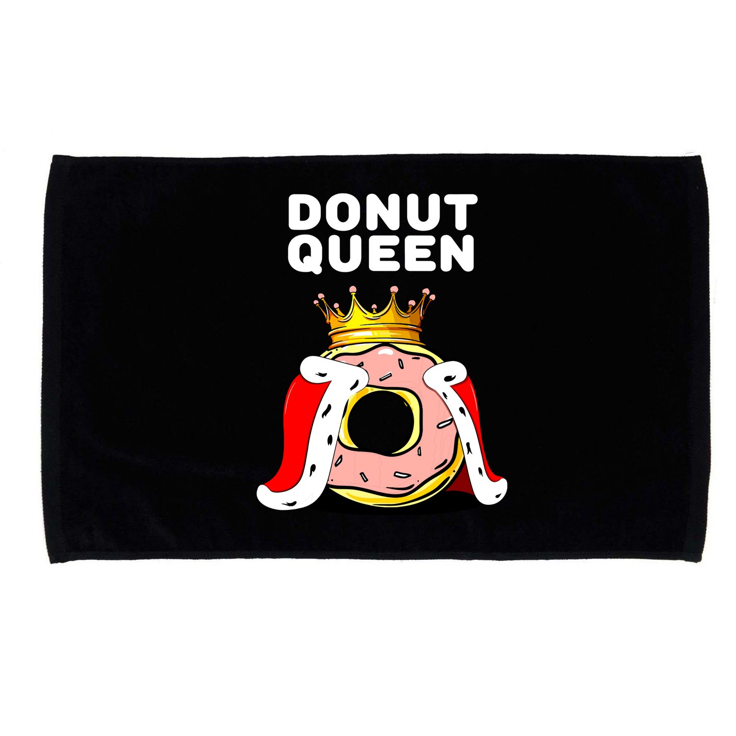 Donut Queen Doughnuts Funny Donut Lover Cute Donut Microfiber Hand Towel