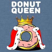 Donut Queen Doughnuts Funny Donut Lover Cute Donut Garment-Dyed Sweatshirt