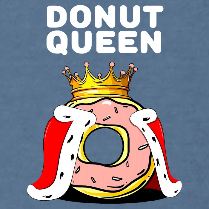 Donut Queen Doughnuts Funny Donut Lover Cute Donut Garment-Dyed Sweatshirt