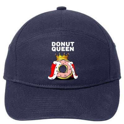 Donut Queen Doughnuts Funny Donut Lover Cute Donut 7-Panel Snapback Hat