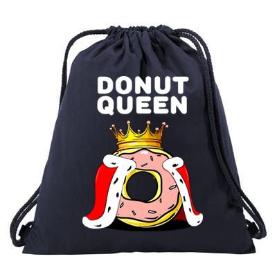 Donut Queen Doughnuts Funny Donut Lover Cute Donut Drawstring Bag