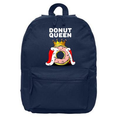 Donut Queen Doughnuts Funny Donut Lover Cute Donut 16 in Basic Backpack