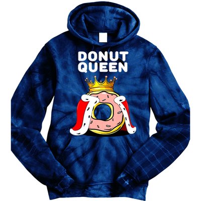 Donut Queen Doughnuts Funny Donut Lover Cute Donut Tie Dye Hoodie