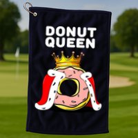Donut Queen Doughnuts Funny Donut Lover Cute Donut Golf Towel