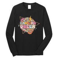 Disco Queen Dance Mom Dancing Queen Vintage Dancing 70s Long Sleeve Shirt