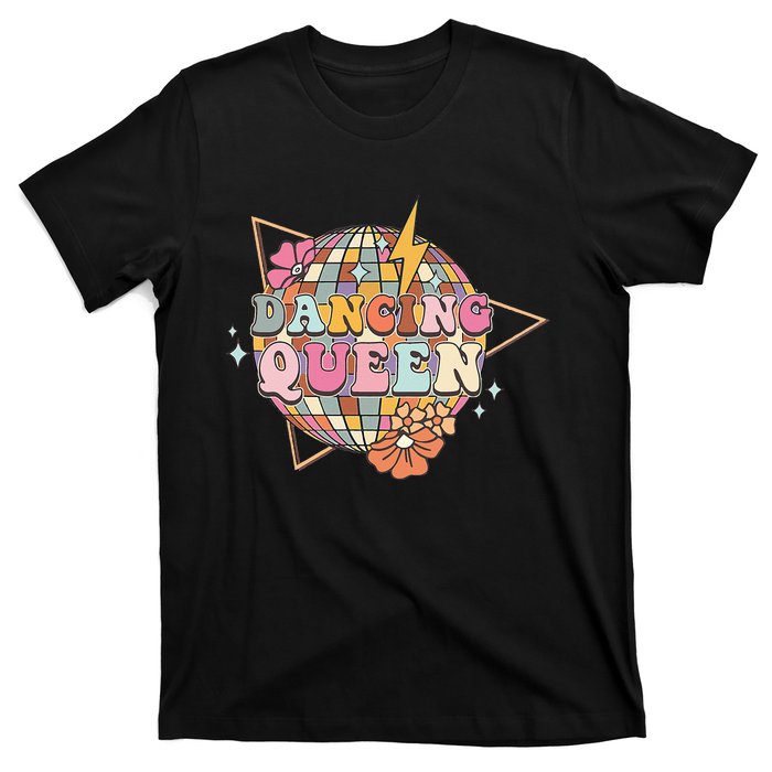 Disco Queen Dance Mom Dancing Queen Vintage Dancing 70s T-Shirt