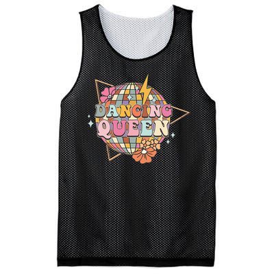 Disco Queen Dance Mom Dancing Queen Vintage Dancing 70s Mesh Reversible Basketball Jersey Tank