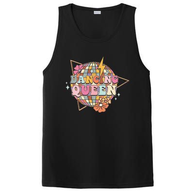 Disco Queen Dance Mom Dancing Queen Vintage Dancing 70s PosiCharge Competitor Tank