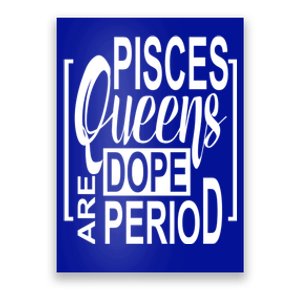 Dope Queen Decor Graphic Pisces Astrology Zodiac Gift Poster