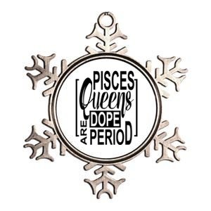 Dope Queen Decor Graphic Pisces Astrology Zodiac Gift Metallic Star Ornament