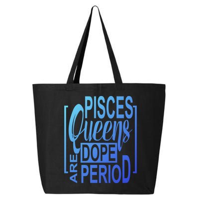 Dope Queen Decor Graphic Pisces Astrology Zodiac Gift 25L Jumbo Tote
