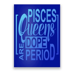 Dope Queen Decor Graphic Pisces Astrology Zodiac Gift Poster