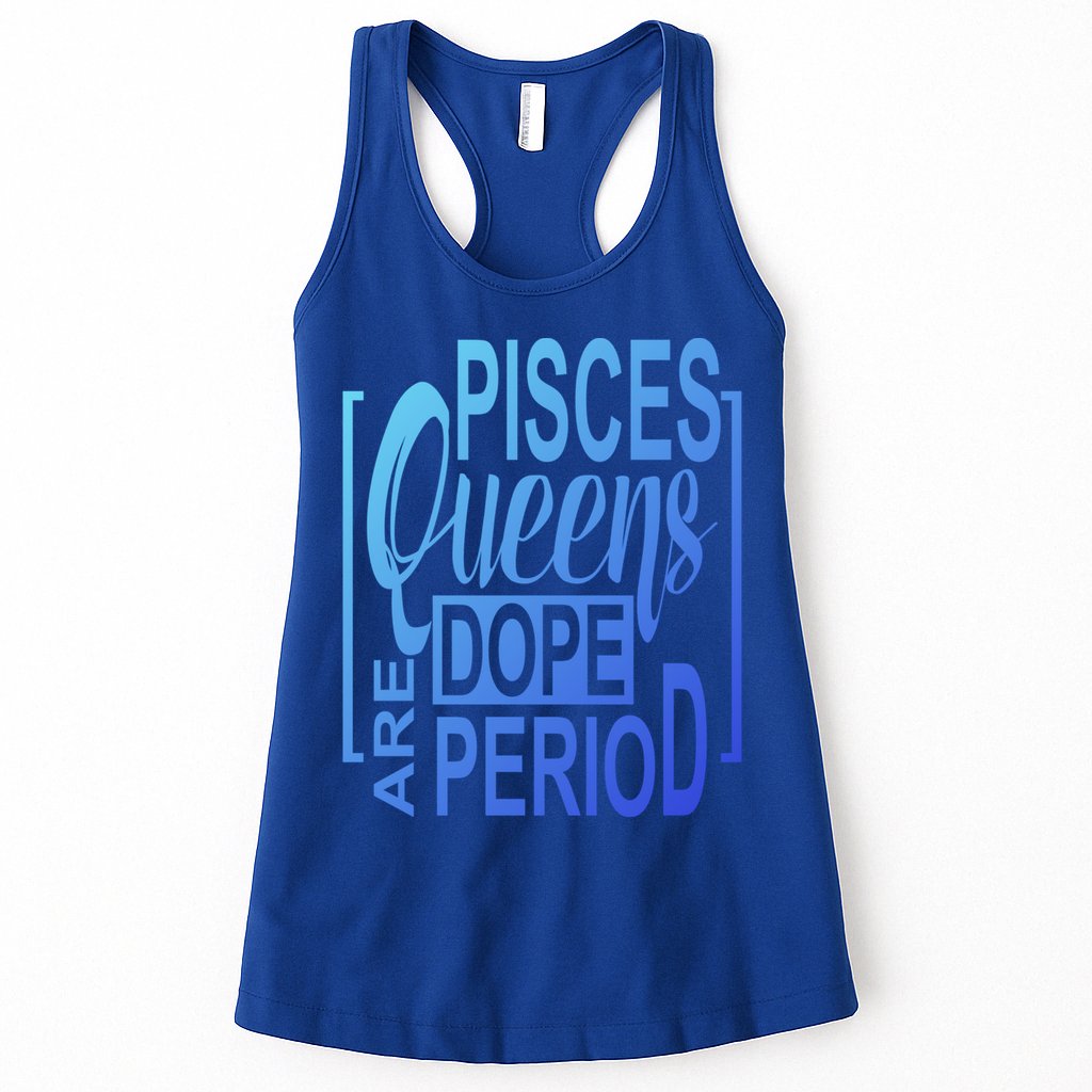 Dope Queen Decor Graphic Pisces Astrology Zodiac Gift Womens Tank Top