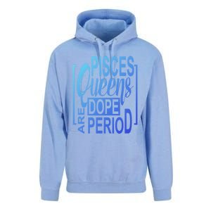 Dope Queen Decor Graphic Pisces Astrology Zodiac Gift Unisex Surf Hoodie