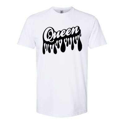 Drip Queen Dripping Black Woman Softstyle® CVC T-Shirt