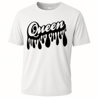 Drip Queen Dripping Black Woman Cooling Performance Crew T-Shirt