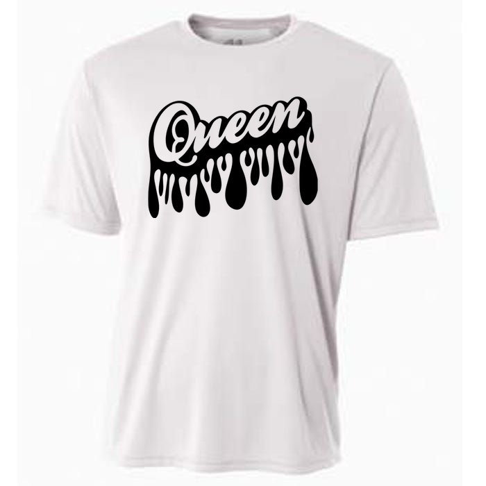 Drip Queen Dripping Black Woman Cooling Performance Crew T-Shirt