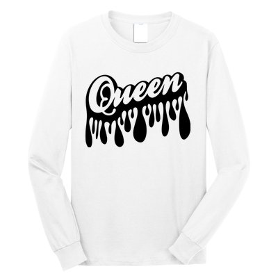 Drip Queen Dripping Black Woman Long Sleeve Shirt