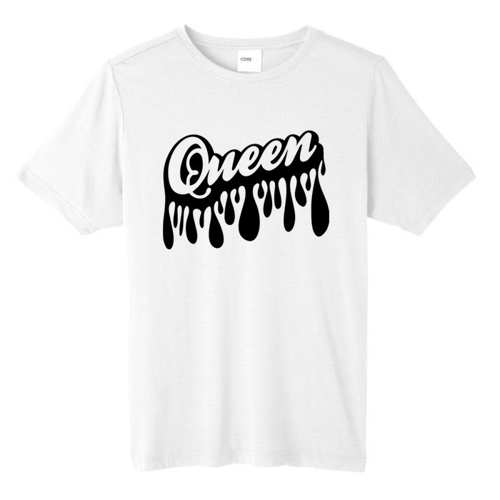 Drip Queen Dripping Black Woman Tall Fusion ChromaSoft Performance T-Shirt