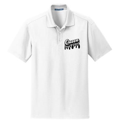 Drip Queen Dripping Black Woman Dry Zone Grid Polo