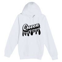 Drip Queen Dripping Black Woman Premium Pullover Hoodie