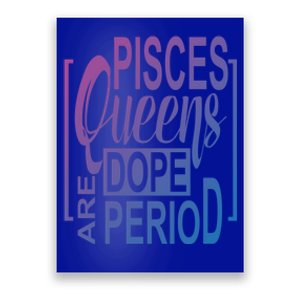 Dope Queen Decor Graphic Pisces Astrology Zodiac Gift Poster