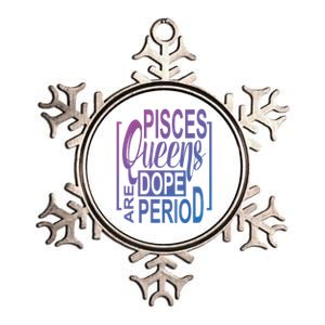 Dope Queen Decor Graphic Pisces Astrology Zodiac Gift Metallic Star Ornament