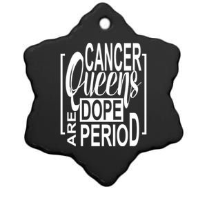 Dope Queen Decor Graphic Black Cancer Astrology Zodiac Gift Ceramic Star Ornament