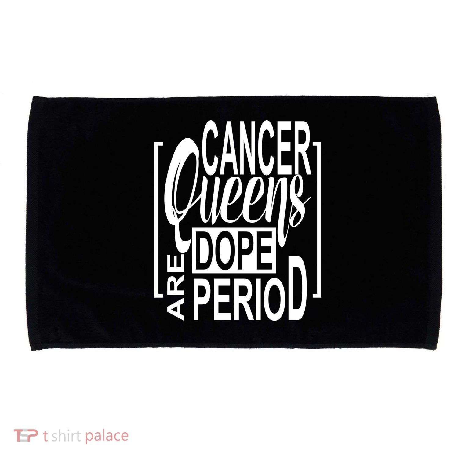 Dope Queen Decor Graphic Black Cancer Astrology Zodiac Gift Microfiber Hand Towel