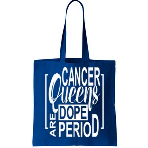 Dope Queen Decor Graphic Black Cancer Astrology Zodiac Gift Tote Bag