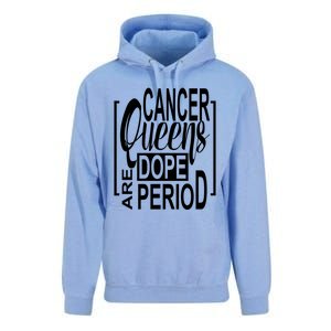 Dope Queen Decor Graphic Black Cancer Astrology Zodiac Gift Unisex Surf Hoodie