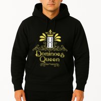 Dominoes Queen Domino Player Dominoes Lover Tile Game Hoodie