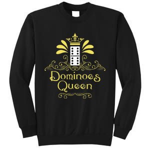 Dominoes Queen Domino Player Dominoes Lover Tile Game Sweatshirt