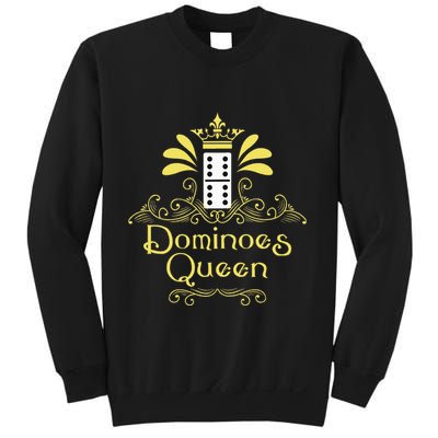 Dominoes Queen Domino Player Dominoes Lover Tile Game Sweatshirt